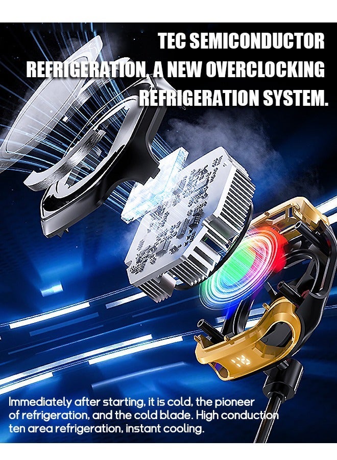 Memo Wireless Magnetic Phone Cooler with External Battery, Battery Display Portable Phone Cooling Fan, Universal Phone Fan Cellphone Radiator (Radiator + 2000 mAh Independent Battery) - Image 4