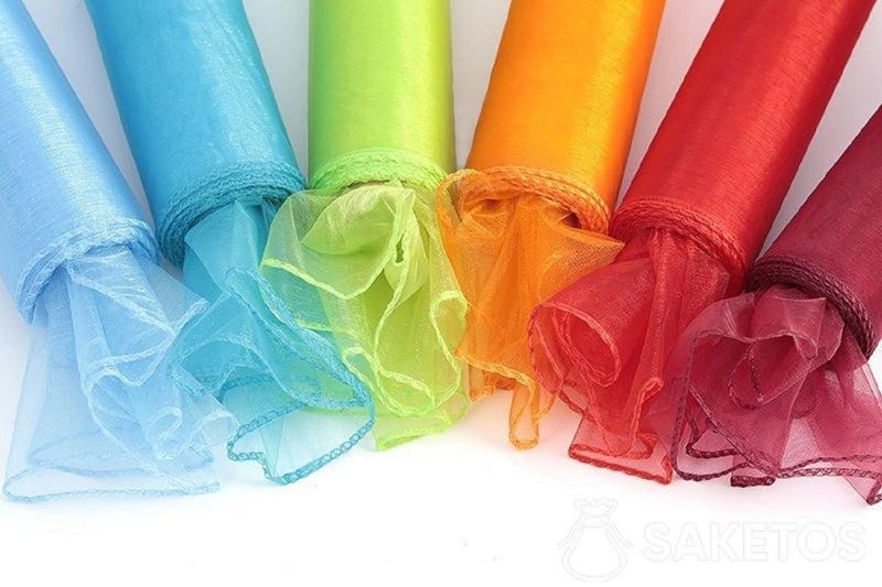 SARVAM FASHION Elegant Organza Chair Sashes Sheer Fabric Sashes for Weddings, Parties, and Special Events - (Pack of 10 Pieces, Fuchsia) - Image 3