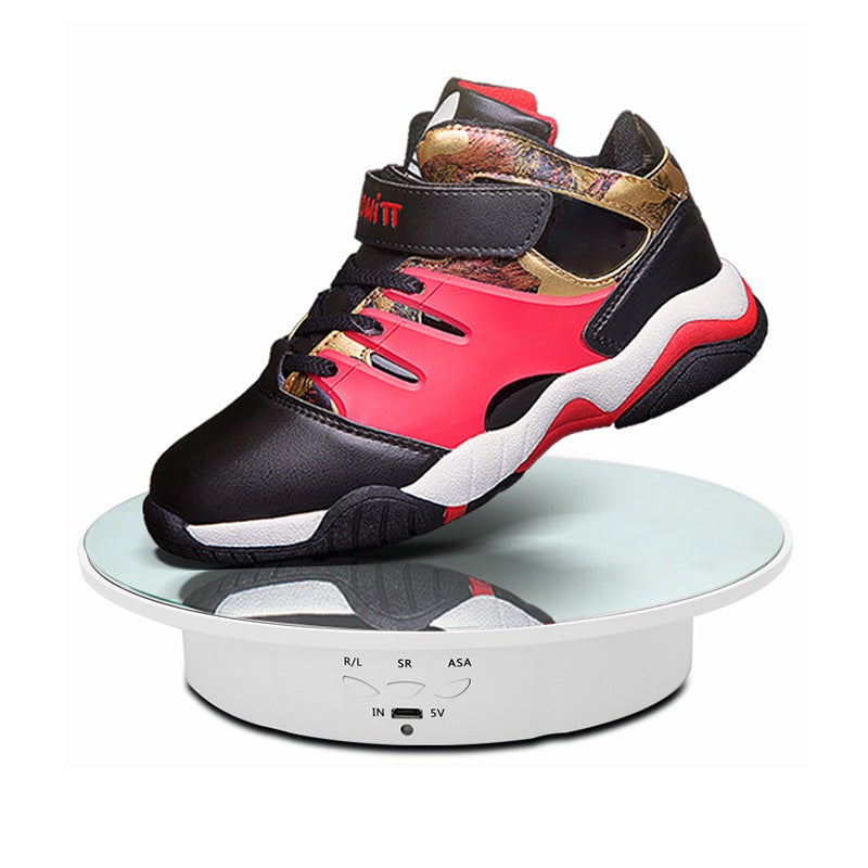 New Electric Charging Turntable Live Broadcast Jewelry Shooting Display Stand Intelligent Adjustable Speed Angle Automatic Rotation - Image 5