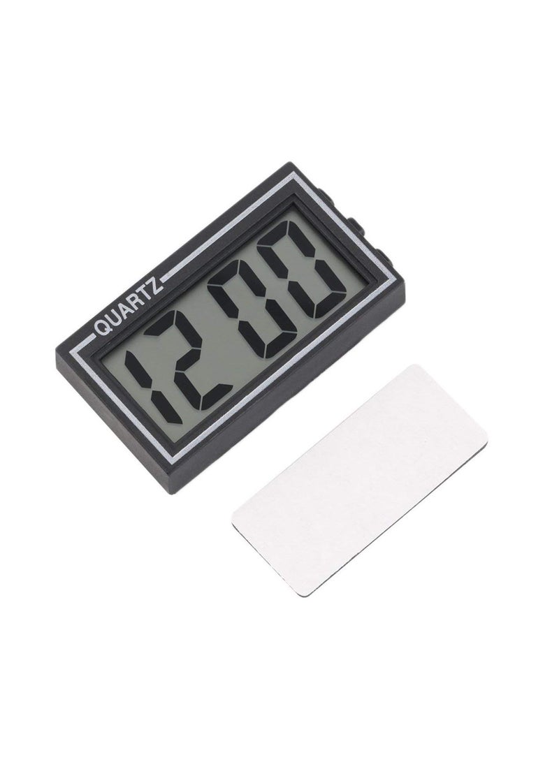 GGOOT Black Plastic Small Size Digital LCD Table Car Dashboard Desk Date Time Calendar Small Clock With Calendar Function TS-CD92  - Image 1