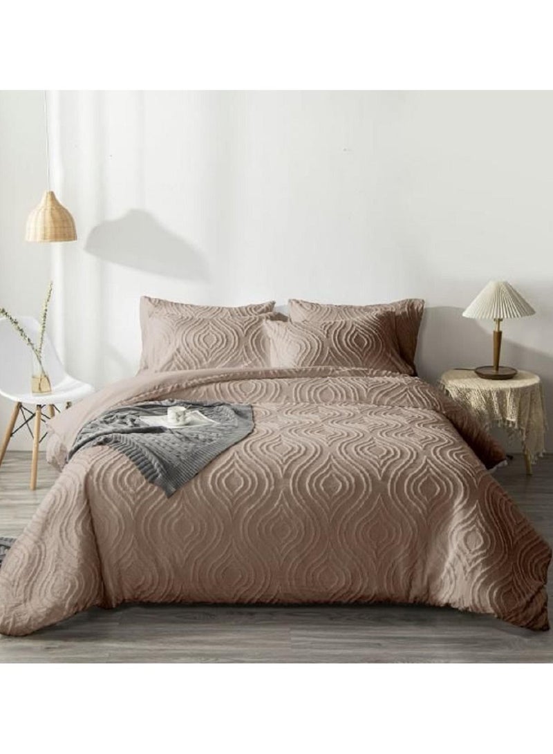Comfy COMFY 6 PC LUXURY COLLECTION ALL SEASON COMFORTER SET 220 X 240 CM BROWN 
