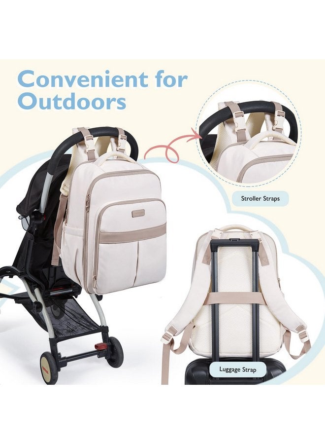 MOMMORE mommore Diaper Bag Backpack Large Baby Bag 37L with 15.6'' Laptop Sleeve Mom Bags with Insulated Pockets, Changing Pad, Stroller Straps, Travel, Work - Image 5