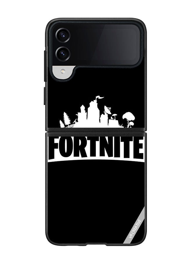VR CREATIVE Protective Case Cover For Samsung Galaxy Z Flip4 Fortnite Design Multicolour - Image 1