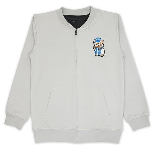 CAVIO Boys Grey Casual Zipper Jacket Witth T-Shirt - Image 3