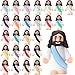 Bememo 25 Pcs Little Jesus Figures Original Design Mini Rubber Jesus Toys to Hide and Seek Religious Party Favors Sunday Baptism GiftsComprehensive Colors - Image 3