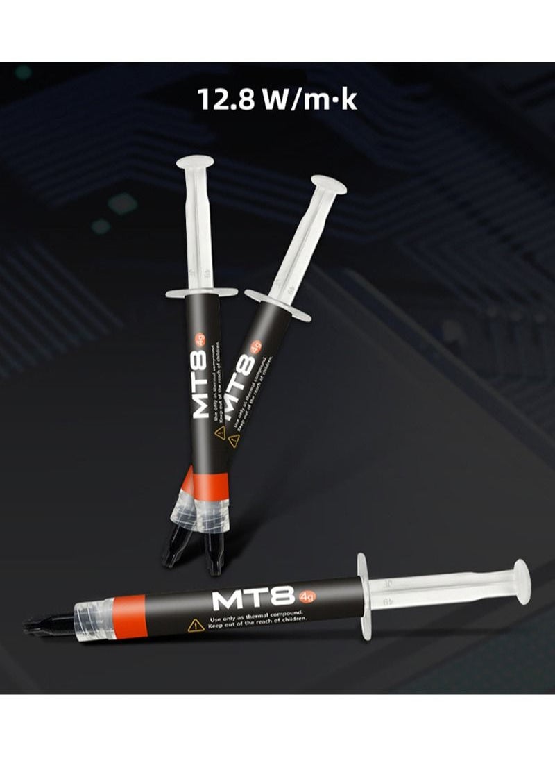 COOLMOON - MT8 High Performance Thermal Compound Paste 2 Grams, 12.8W/mK, High Durability for All heatsinks CPU Coolers with applying Tool - Image 1