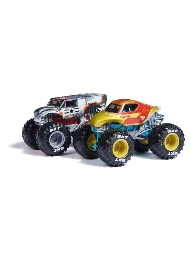 Monster Jam Marvel Iron Man Vs. War Machine Die-Cast Monster Trucks - Image 1