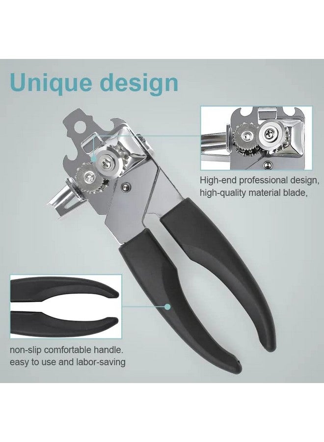 Dayalu Can Opener Tin Cutter Heavy Duty Stainless Steel Multipurpose Opener for Bottles, Cans and Tins for Household, Outdoor Camping (Black) - Image 2