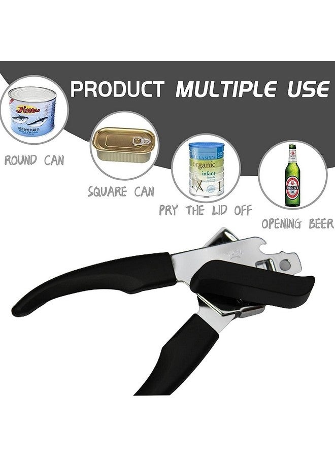 Dayalu Can Opener Tin Cutter Heavy Duty Stainless Steel Multipurpose Opener for Bottles, Cans and Tins for Household, Outdoor Camping (Black) - Image 5