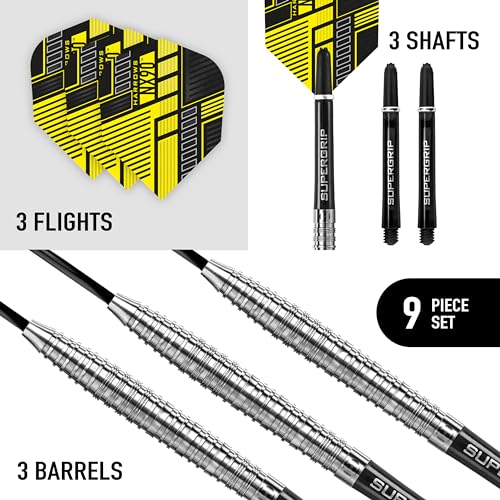 Harrows NX90 Darts, 90% Tungsten Steel Tip Darts Set, Includes High-Grade Shafts, Aerodynamic Dart Flights, Available in Sizes 21g, 22g, 23g, 24g, 25g & 26g (21 Grams) - Image 2
