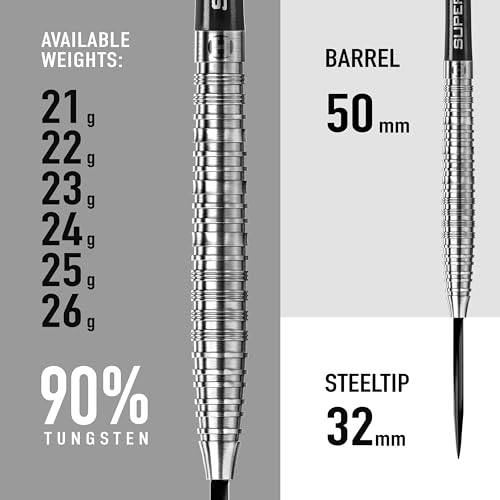 Harrows NX90 Darts, 90% Tungsten Steel Tip Darts Set, Includes High-Grade Shafts, Aerodynamic Dart Flights, Available in Sizes 21g, 22g, 23g, 24g, 25g & 26g (21 Grams) - Image 3