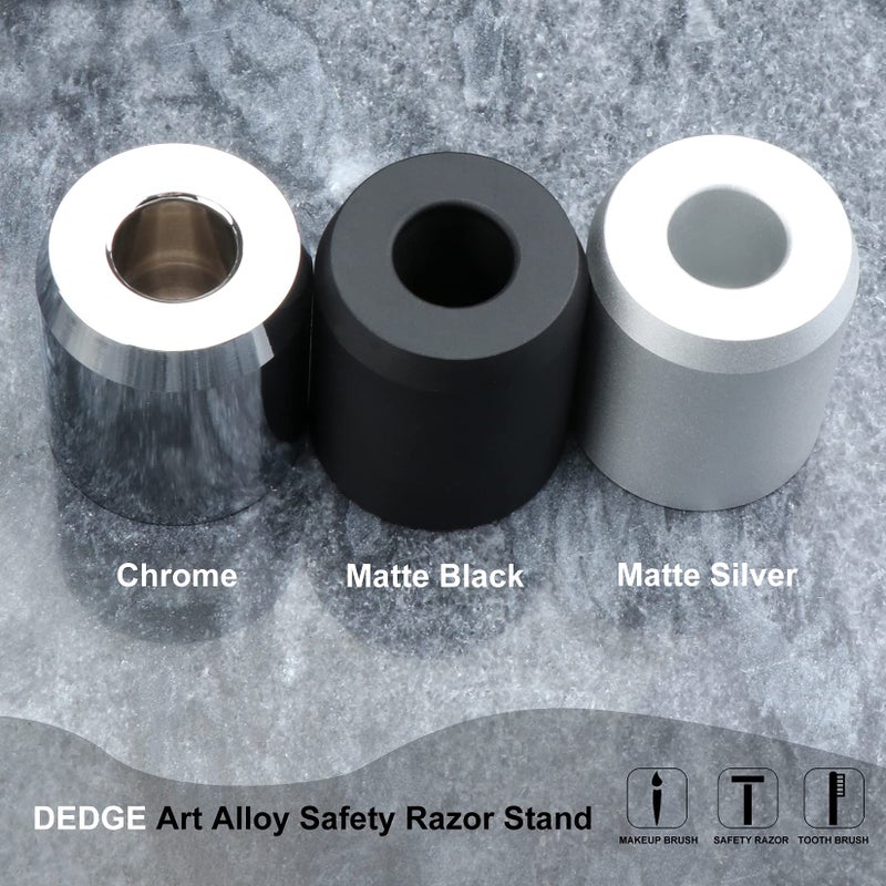 DEDGE Safety Razor Alloy Stand-Razor Holder Stand-Double Edge Safety Razor Stand-Shaver Holder For Bathroom Accessory-Opening dimension is 1.7cm/0.67" - Image 5