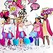 D.Q.Z DQZ Toddlers Super Hero Costumes for Girls SuperheroCapes Rainbow TuTu Princess Dress Up Birthday Gifts for 36 Rose - Image 4