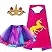 D.Q.Z DQZ Toddlers Super Hero Costumes for Girls SuperheroCapes Rainbow TuTu Princess Dress Up Birthday Gifts for 36 Rose - Image 2