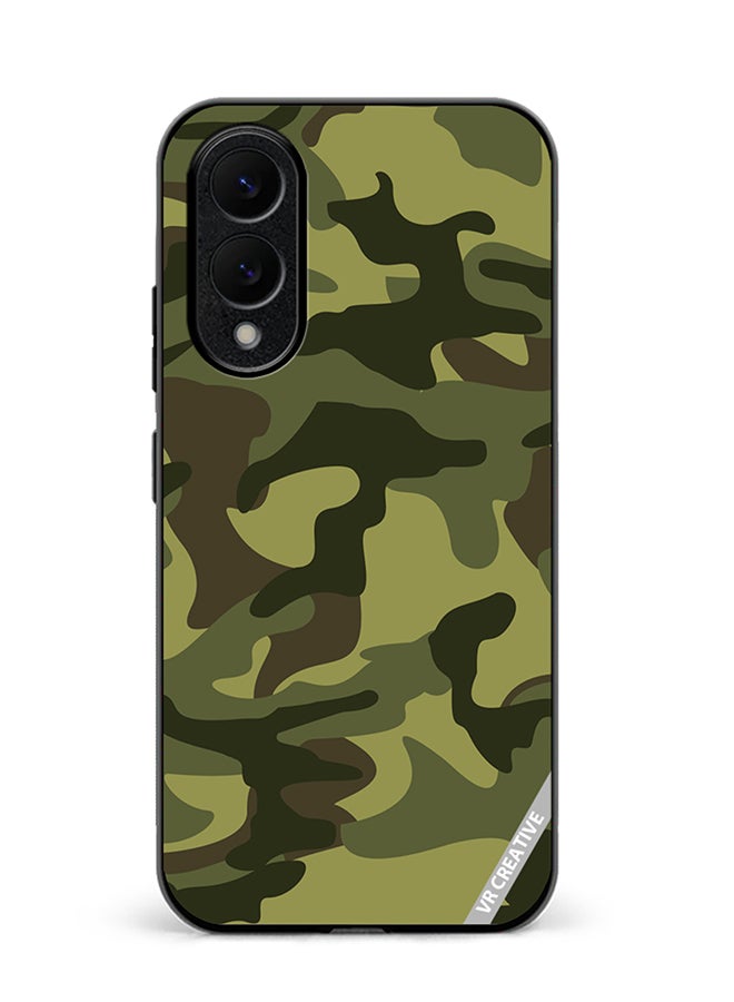 VR CREATIVE Protective Case Cover For Samsung Galaxy S25 Edge Military Texture Design Multicolour