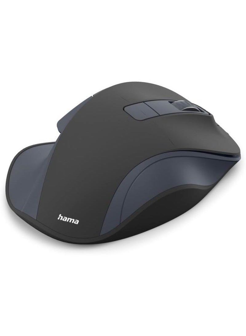 هاما ماوس هاما WM-500 اللاسلكي البصري بستة أزرار، هادئ، قابل لإعادة الشحن، أسود - Image 4