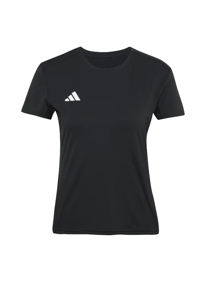 اديداس Adidas Adizero E Tee Black Running T-Shirts For Women 2Xs