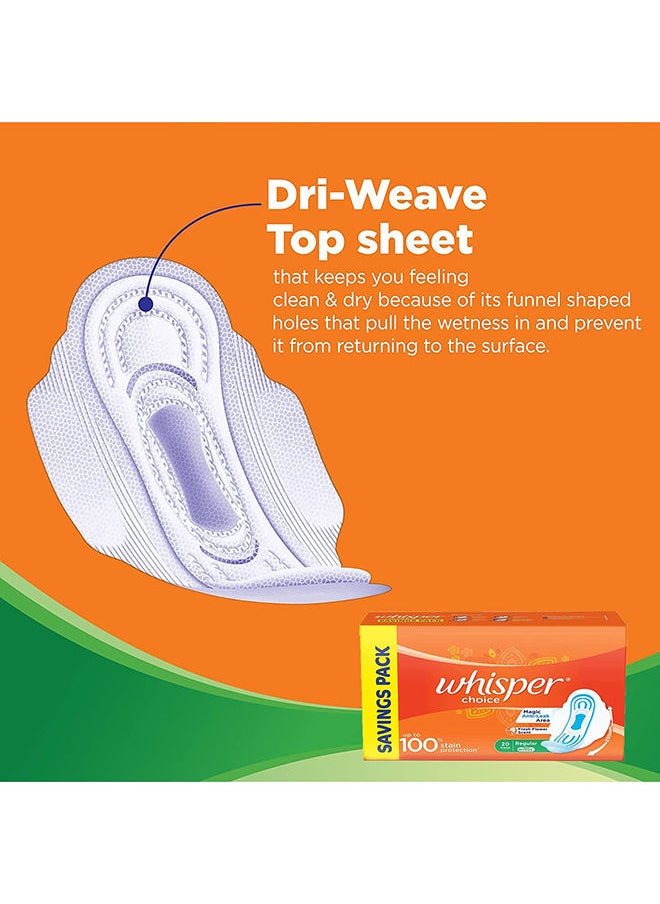 Whisper - Choice Ultra XL Sanitary 22 Pads Multicolour - Image 1