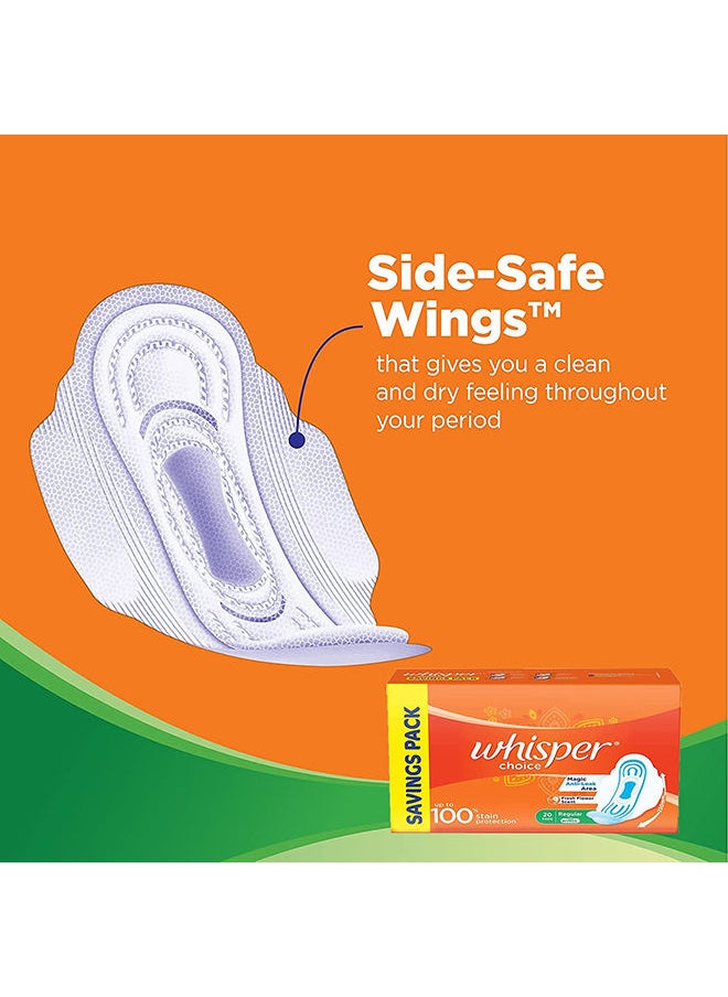 Whisper - Choice Ultra XL Sanitary 22 Pads Multicolour - Image 1