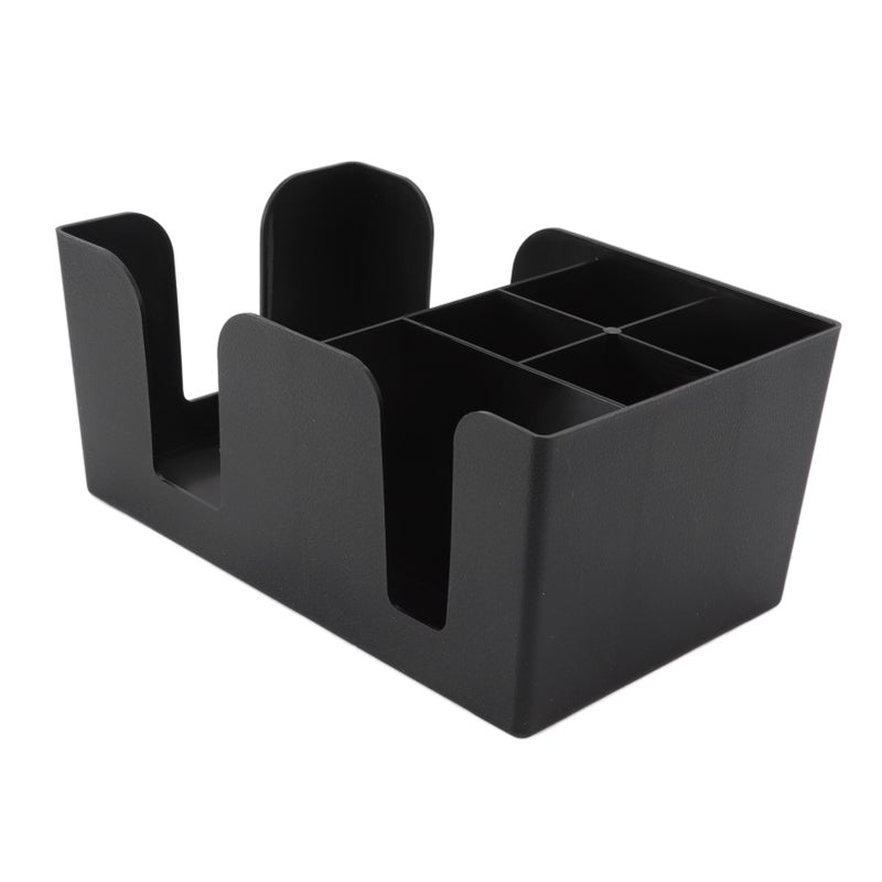 Coffee Station Organizer Multifunction Classification ABS Upright Coffee Condiment Organizer with 6 Compartments - Image 4
