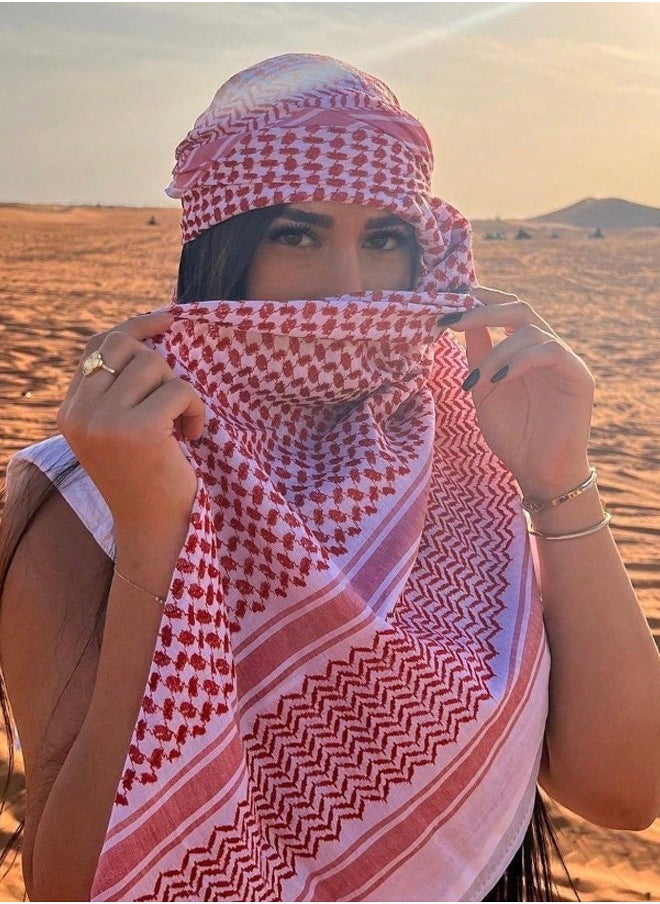 Generic Arab Style Shemagh Wrap Keffiyeh Middle East Desert Scarf Men Scarves Neck Face Headwear Arabian  - Image 1