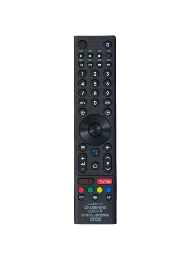 BGM Replacement Remote Control Compatible For ClassPro TV, Changhong TV, Star X TV, Aftron TV, LCD LED
