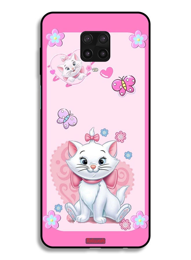 Tolwak Xiaomi Redmi Note 9 Pro Protective Case Cover Cute Lady Cat - Image 2