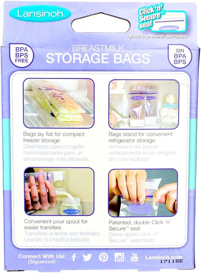 Lansinoh Breast Milk Storage Bags - 25 Count - Image 3
