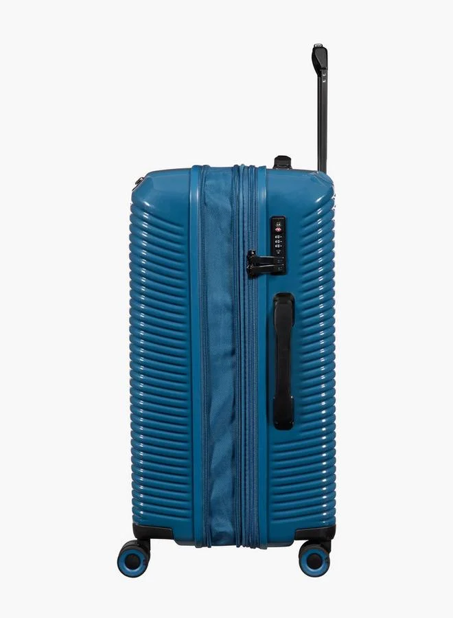 إت Textured Hardcase Luggage Trolley With Retractable Handle