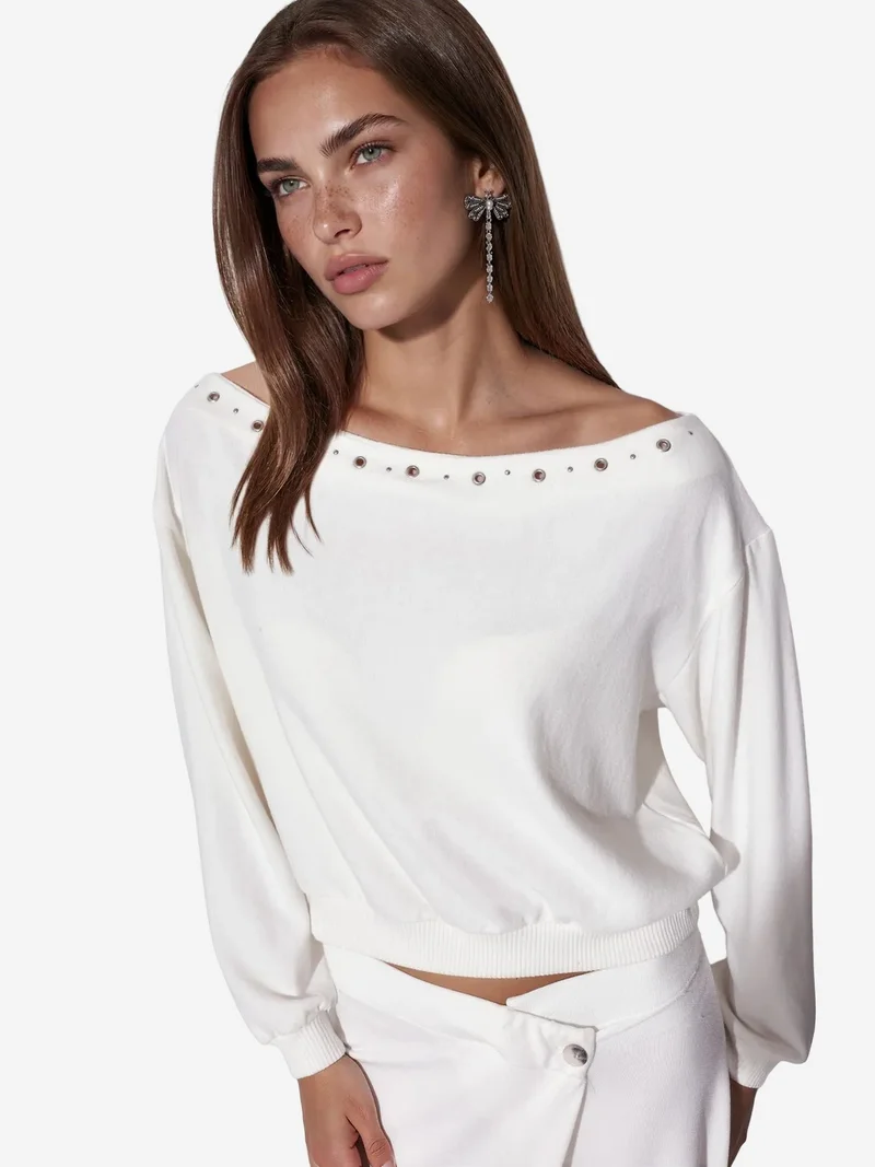 Busem BUSEM Women's Crew Neck Fleece Sweatshirt