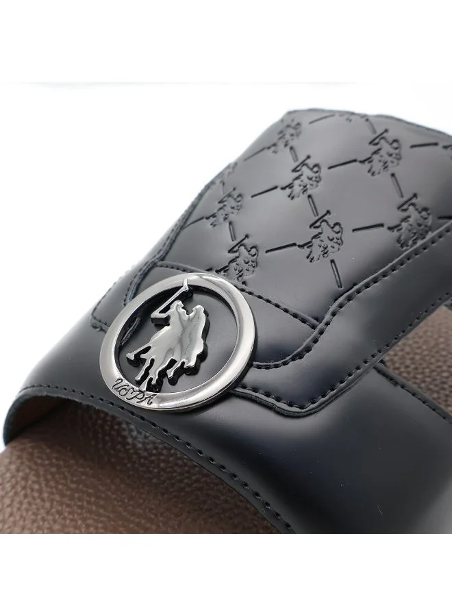 U.S. Polo Assn. BROWN Arabic Scandal Slide Slipper – Black | Men’s Stylish Comfort Sandal for Men | Best Price UAE