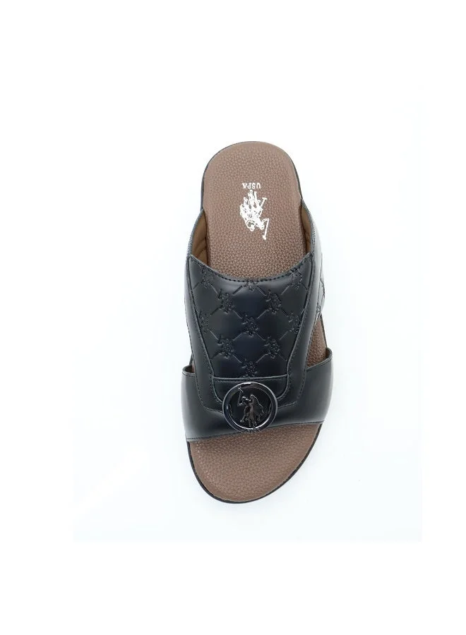 U.S. Polo Assn. BROWN Arabic Scandal Slide Slipper – Black | Men’s Stylish Comfort Sandal for Men | Best Price UAE