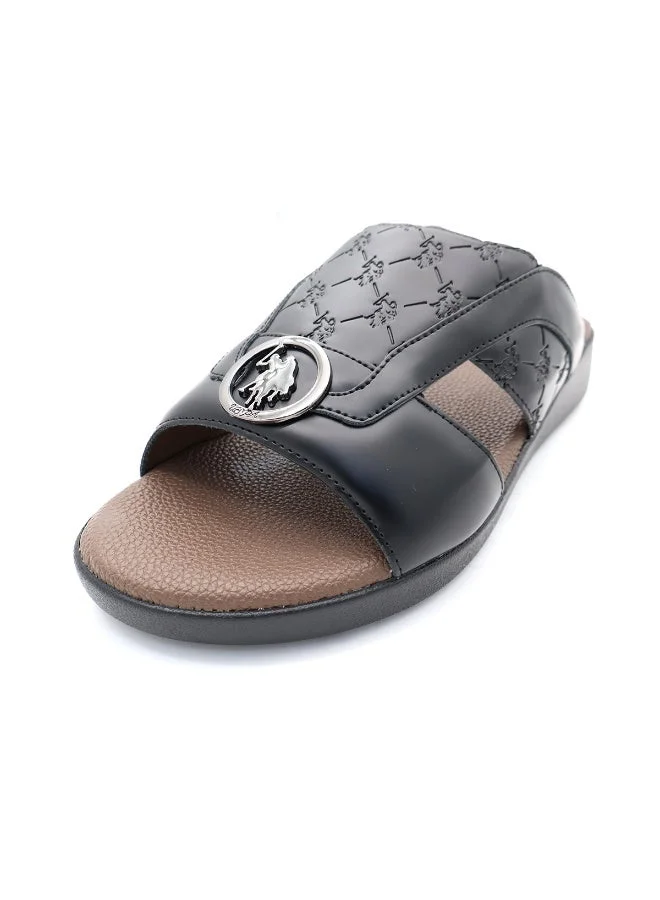 U.S. Polo Assn. BROWN Arabic Scandal Slide Slipper – Black | Men’s Stylish Comfort Sandal for Men | Best Price UAE