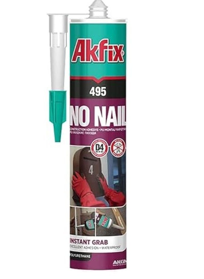 Akfix 495 No Nail High Initial Tack Polyurethane Adhesive