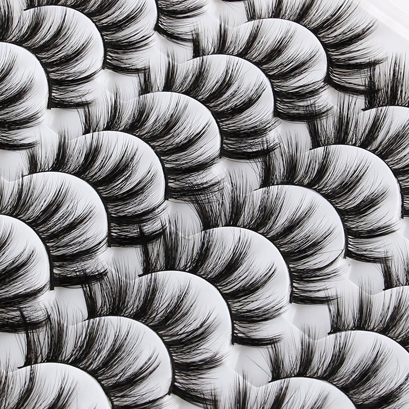 16 Pairs Natural Dense False Eyelashes, Handmade Multi-Layered Extension - Image 3