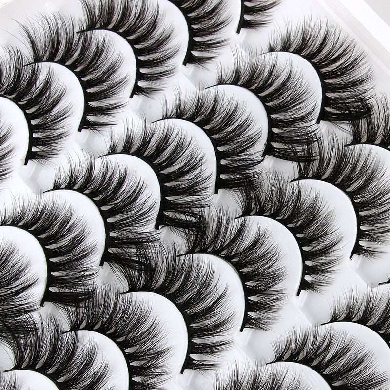 16 Pairs Natural Dense False Eyelashes, Handmade Multi-Layered Extension - Image 2
