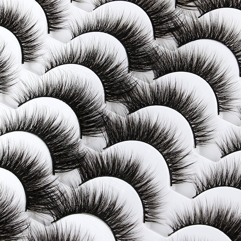 16 Pairs Natural Dense False Eyelashes, Handmade Multi-Layered Extension - Image 5