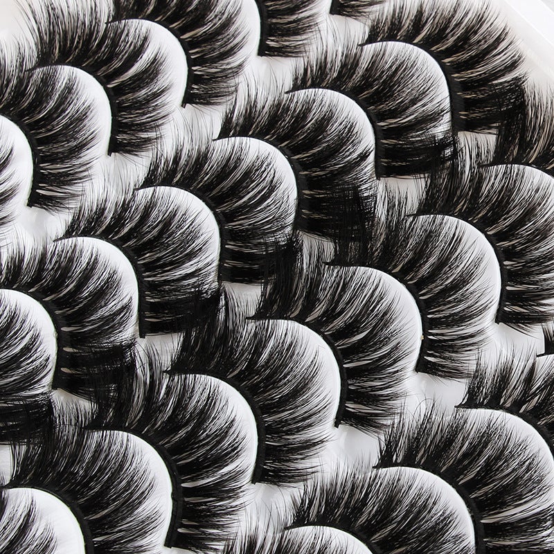 16 Pairs Natural Dense False Eyelashes, Handmade Multi-Layered Extension - Image 4