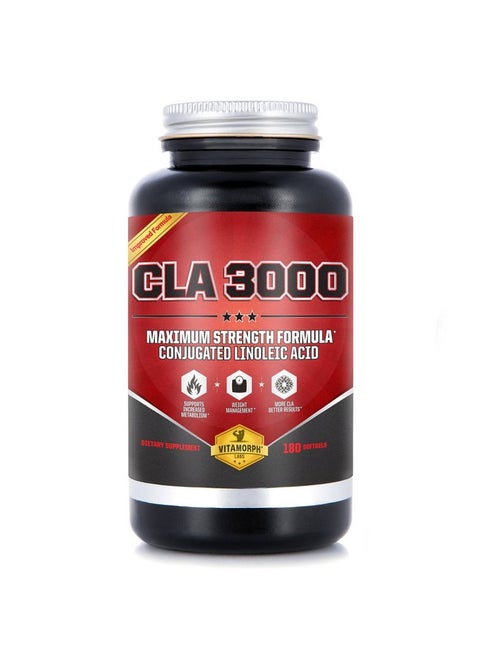 Cla 3000 Cla Safflower Oil For Metabolism And Weight Loss Management Maximum Strength Conjugated Linoleic Acid Stimulantfree Nongmo Safflower Cla By Vitamorph Labs 180 Softgels