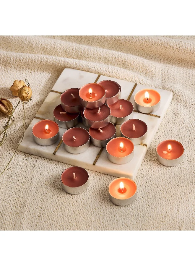 Home Box Bolsius 18-Piece Apple Cinnamon Scented Tealight Set - 260 gm