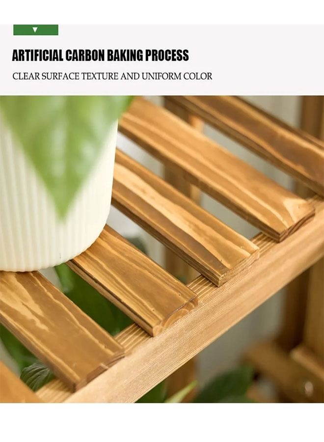 keke 2 -Tier Flower Pot Holder Rack with Hanging Rod - Image 5