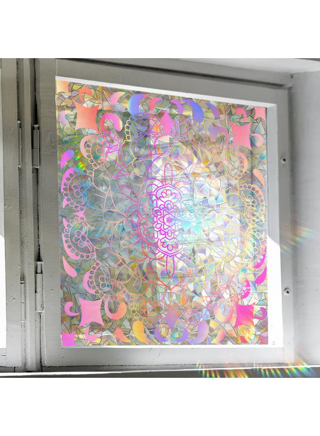 Bluejw XCBL027  Colorful Electrostatic Glass Sticker PVC Glue-free Rainbow Window Double-sided Stained Glass Sticker - Image 5