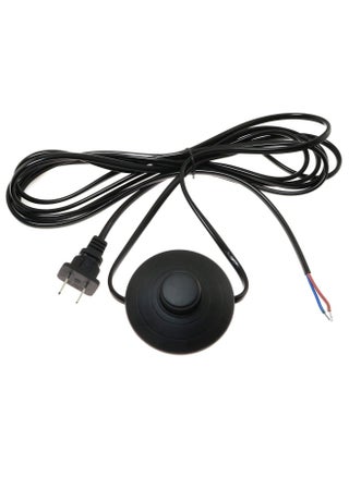 E-outstanding Black Foot Pedal Push Switch Round Button Inline Lamp Light On-off Control Footswitch with 1.8m Cable and Wire Plug - pzsku/Z59F0FA675319665C3B82Z/45/_/1720455793/7296fd82-0720-4079-ae35-c881fffb2e3e