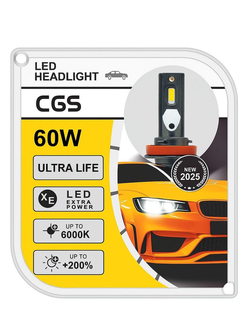 CGS LED Headlight Bulb Kit for Car 60W – 9005 - Image 4