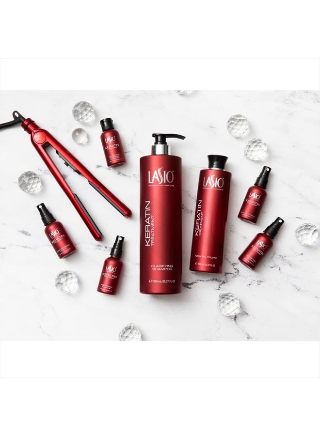 Lasio Keratin Treatment Mocha Silk 35.27 Fl. Oz. - Hydrated Frizz-free Hair Silk Serum, Infused with Cacao Oil, Reduce 90% of curls for 2b - 4c Hair, Fume Free - Image 4