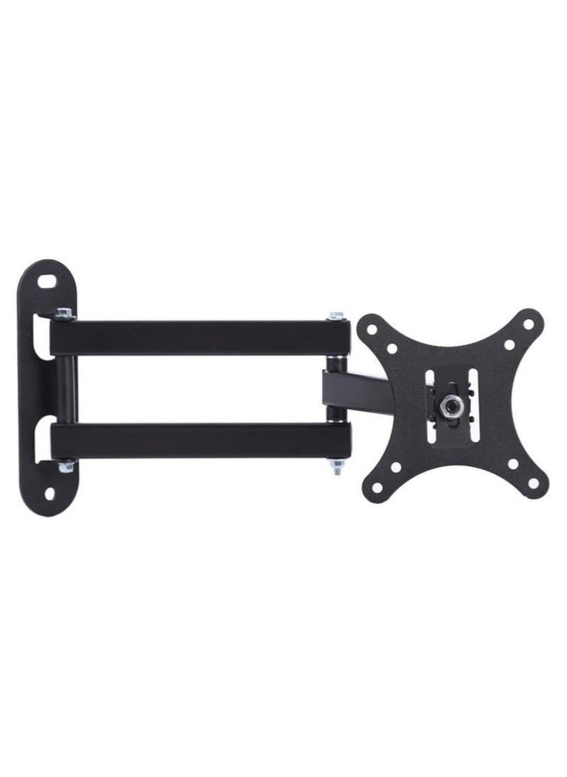 Telescopic TV Bracket – Adjustable Wall Mount for LCD/LED TV & PC Monitors, Folding Shelf Bracket, Heavy Duty Corner Tilt & Swivel Holder for 10-27 Inch Screens  - Image 1