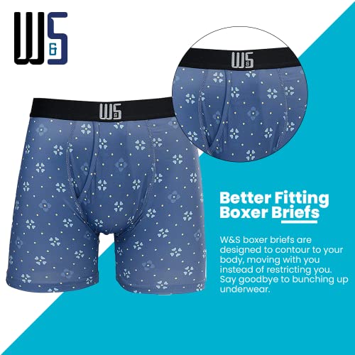 Warriors & Scholars Chafe Safe Pouch Boxer Briefs For Men Pack Of 6, Ultra Soft, Breathable Quick Dry, Moisture-Wicking, Buldge Enhancing Mens Underwear, 429FBP L - Image 4