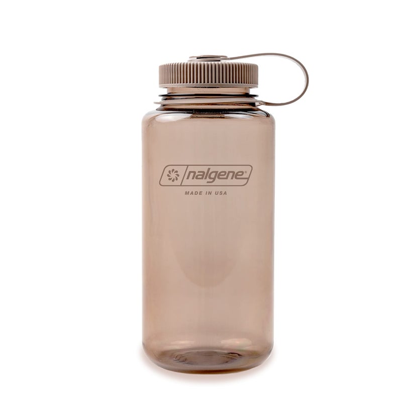 Nalgene Nalgene Monochrome BPAFree Recycled Reusable Water Bottle for Backpacking Hiking Gym  32 oz Shatterproof  Mocha 