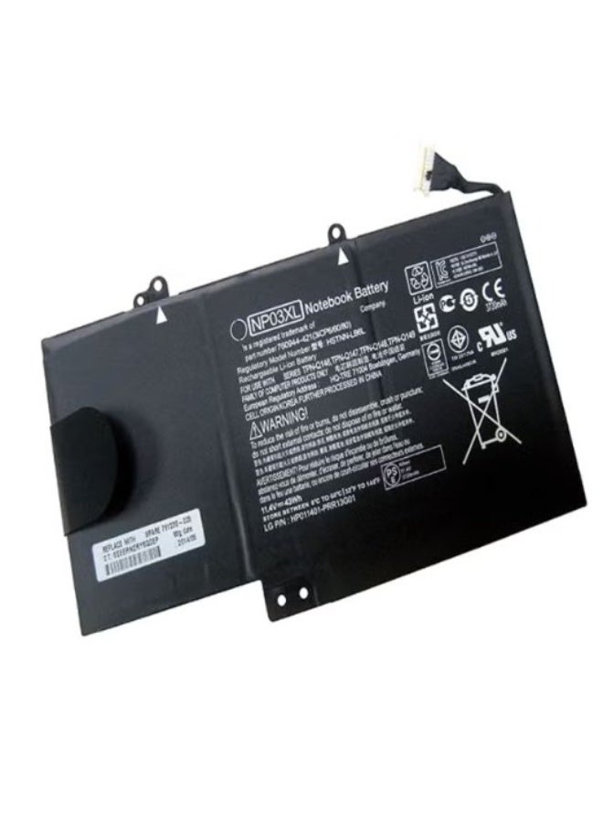 Replacement Laptop Battery For HP NP03XL Black