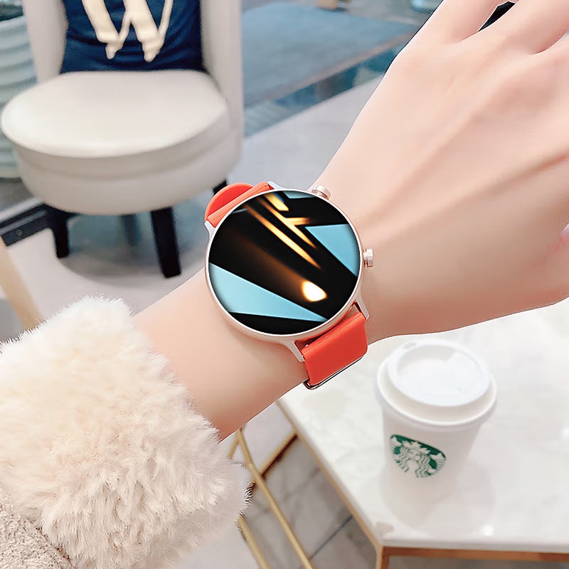 2024 new smart watch ladies bluetooth phone multi-function sports watch ring valentines day gift for dess Noble red elegant temperament HD call payment